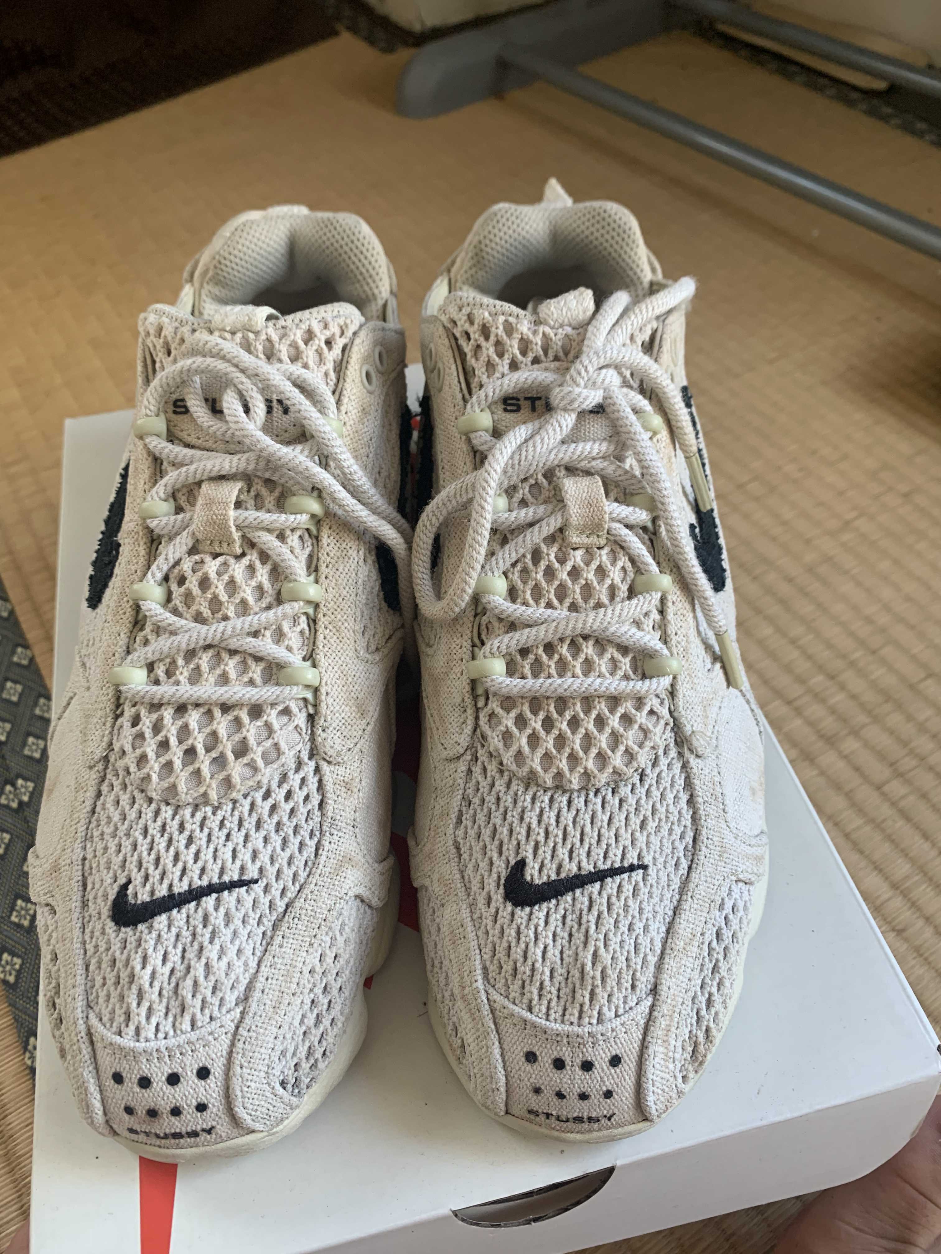 Stussy × Nike Air Zoom Spiridon CG 2 "Fossil/Black"