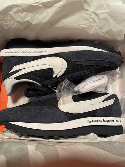 Fragment × sacai × Nike LD Waffle "Blackended Blue"