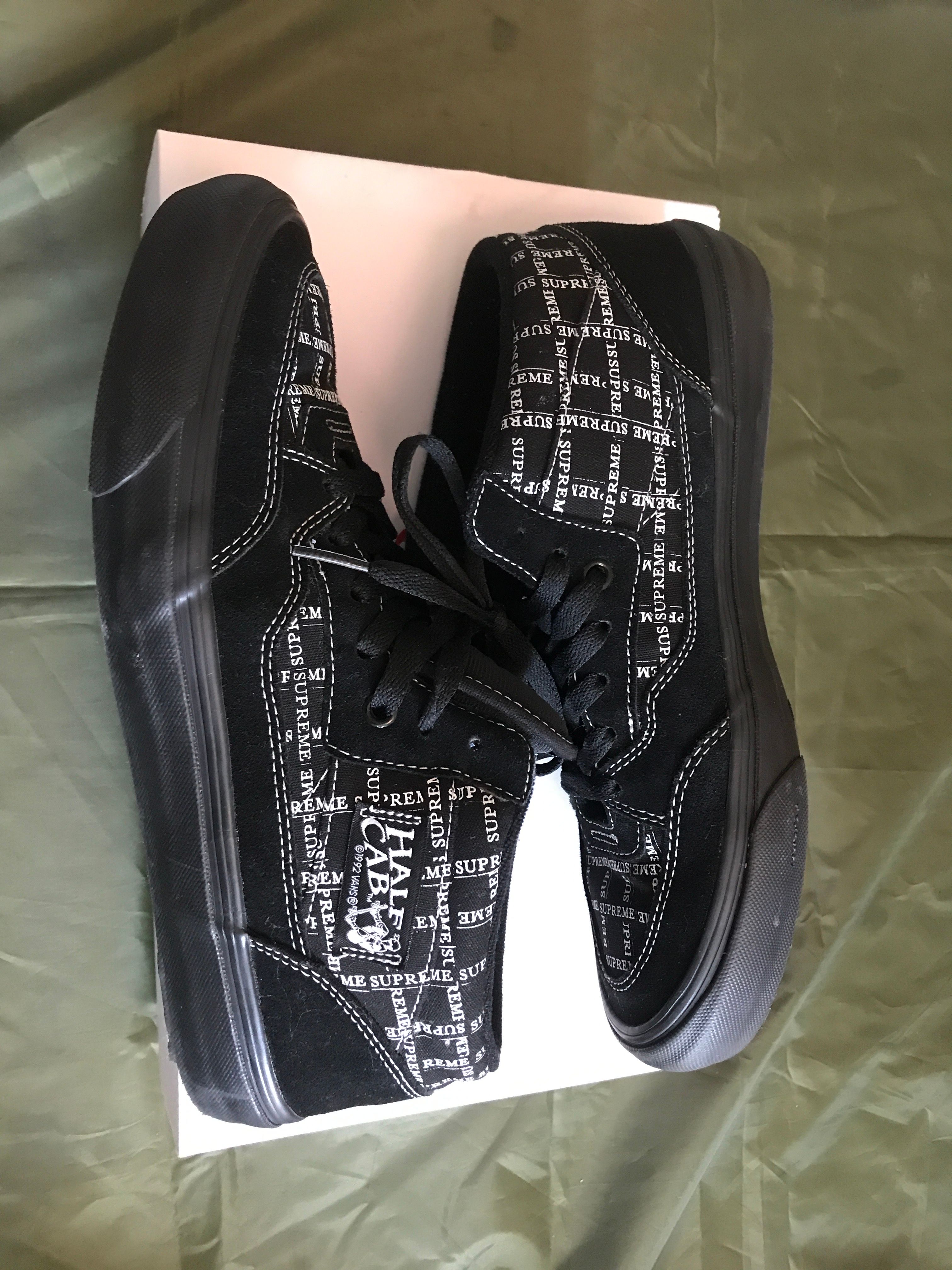 Supreme × Vans Half Cab "Black"