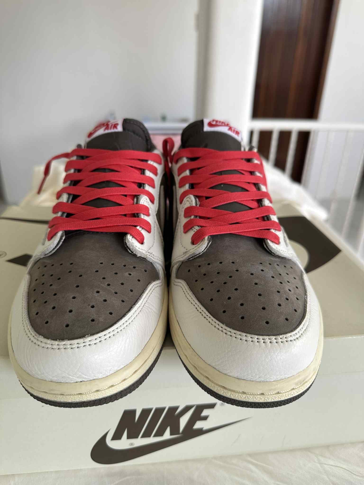 Travis Scott × Nike Air Jordan 1 Low OG SP "Reverse Mocha/Sail and Ridgerock"