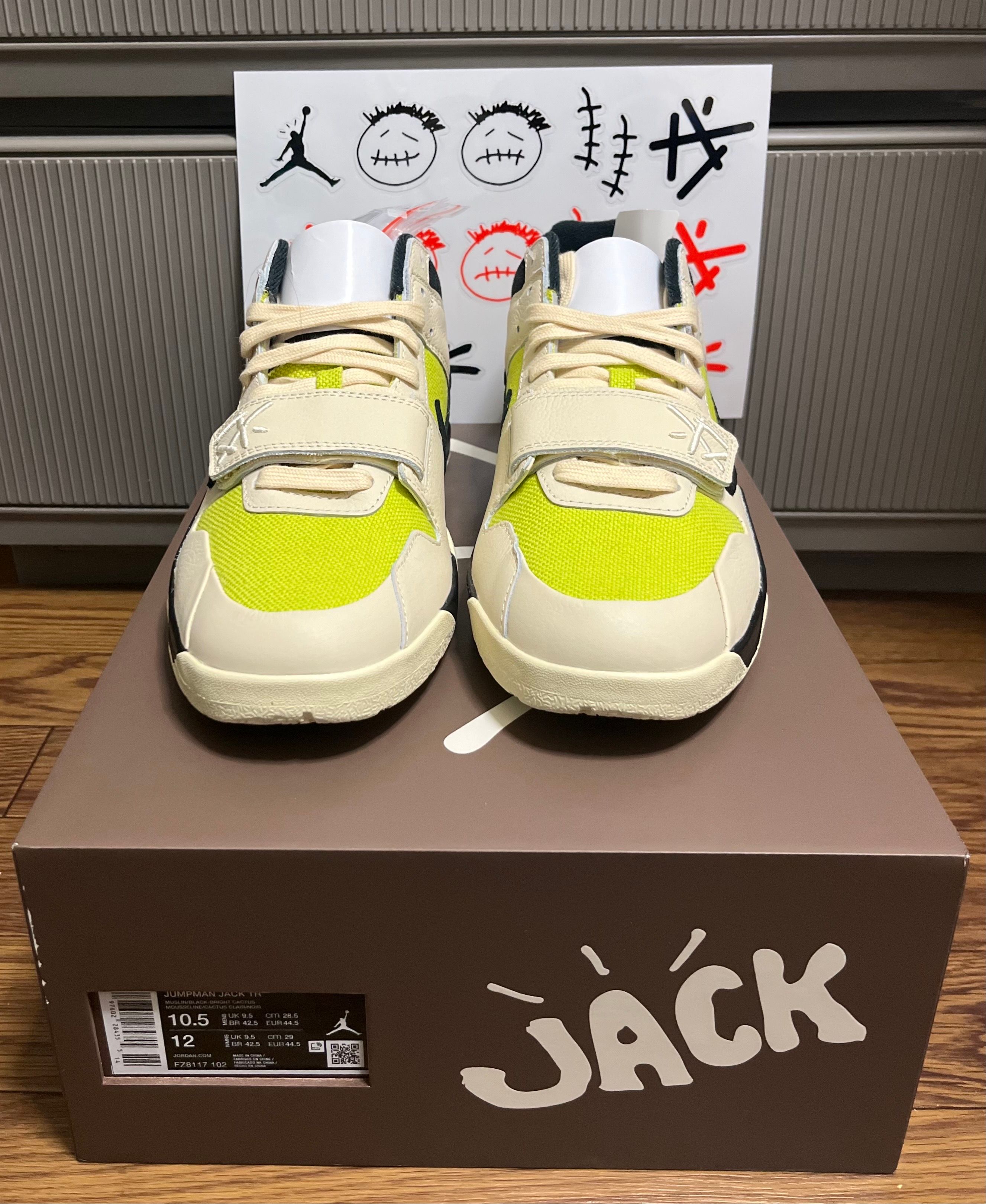 Travis Scott × Nike Jordan Jumpman Jack TR CJ1 T-Rexx "Bright Cactus"