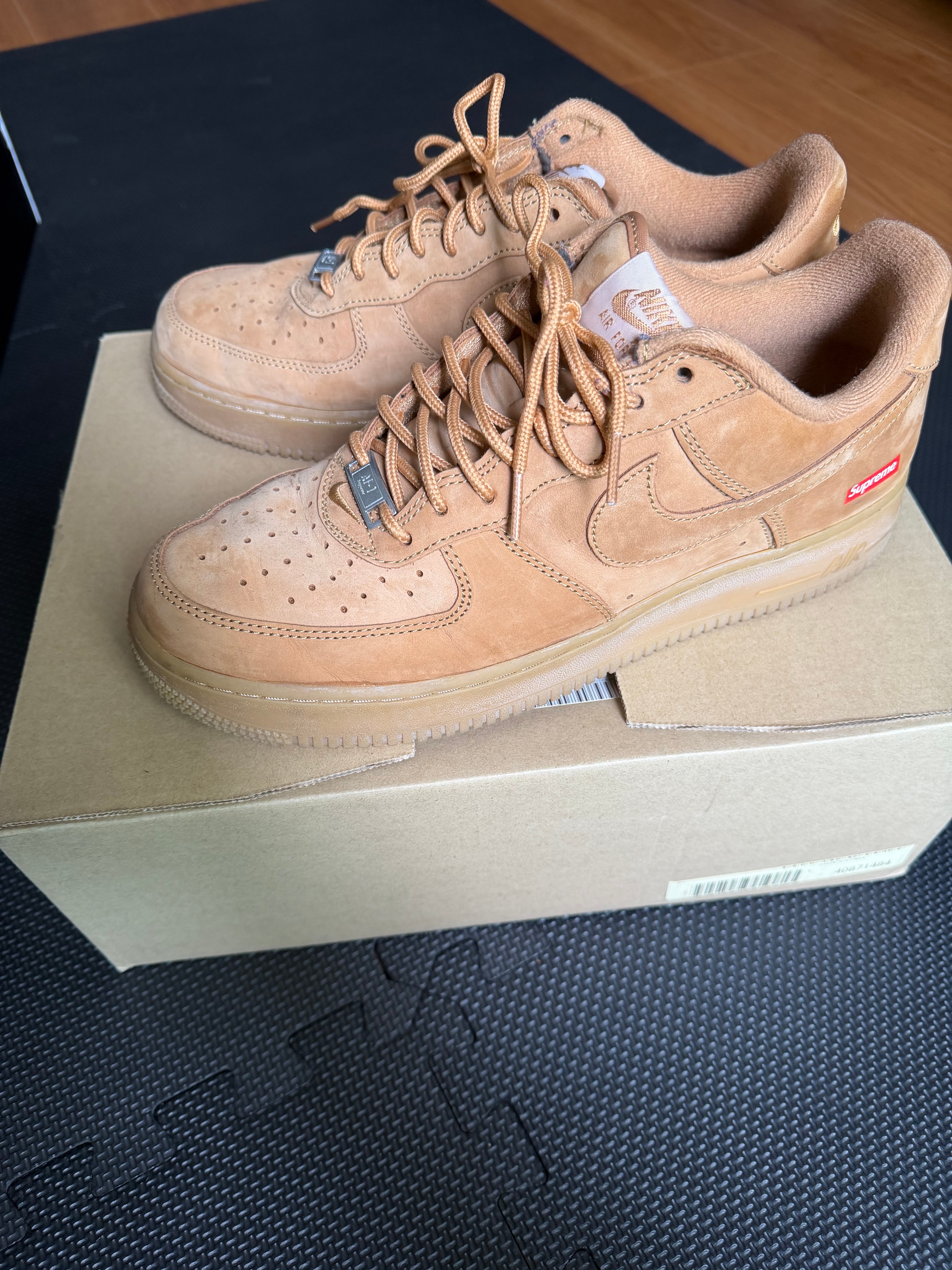 Supreme × Nike Air Force 1 Low "Flax/Wheat"