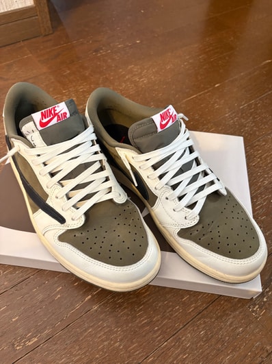 Travis Scott × Nike Air Jordan 1 Low OG SP "Reverse Olive"