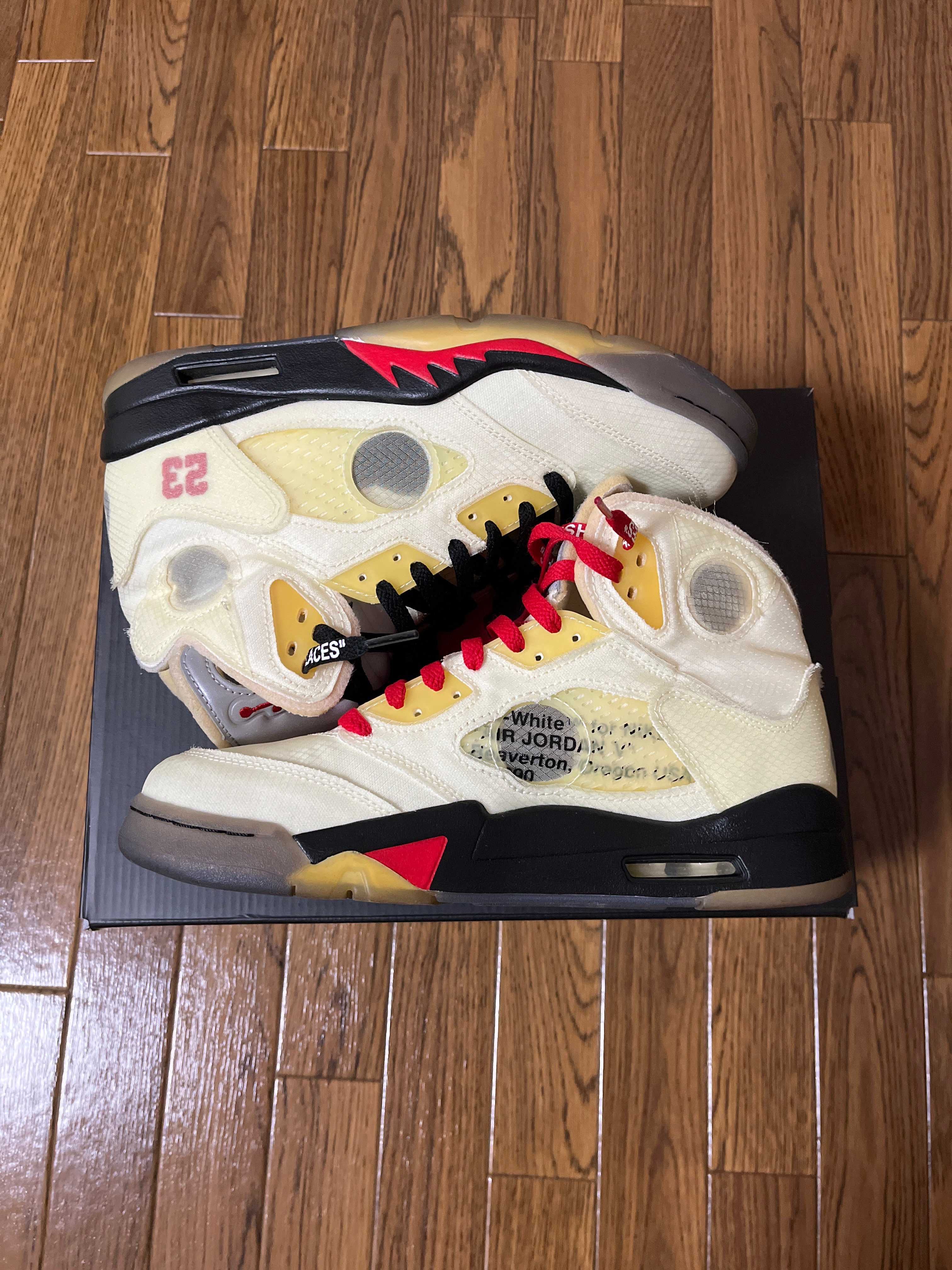 Off-White × Nike Air Jordan 5 "Sail"