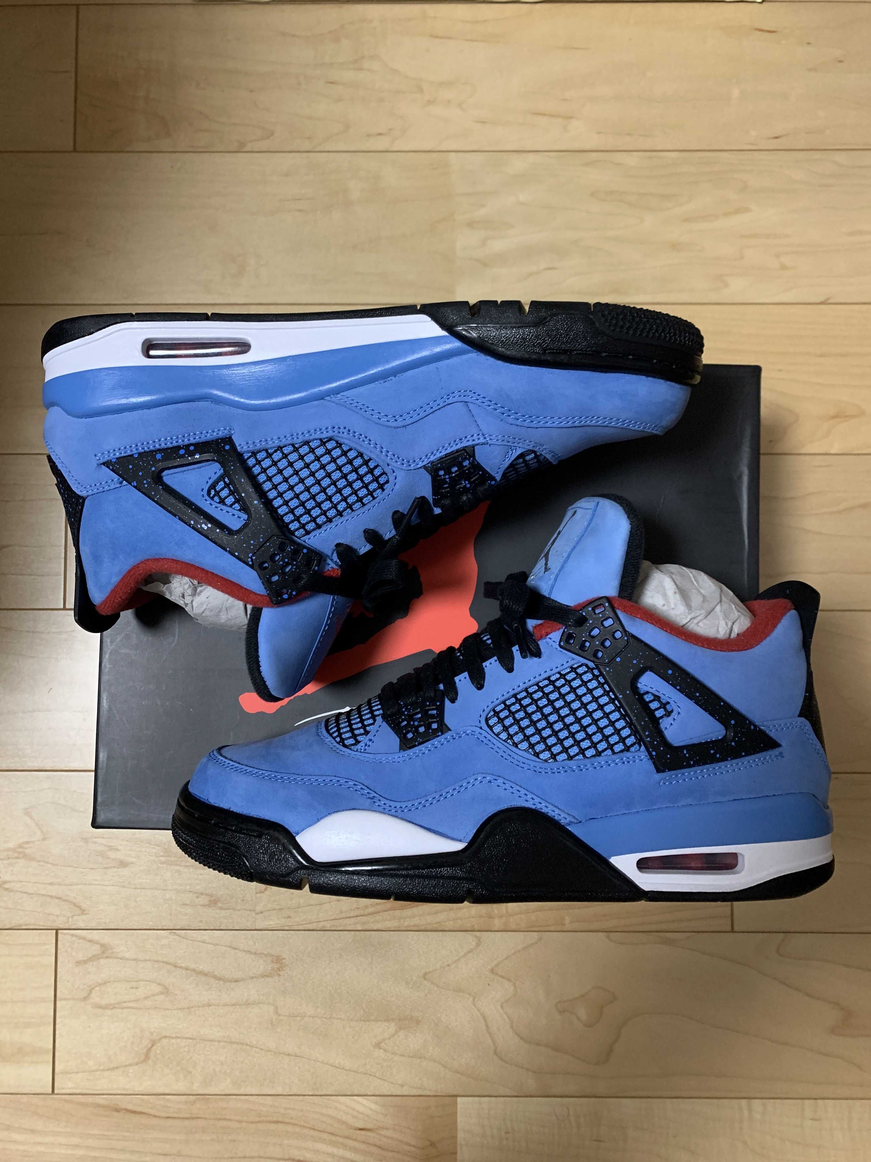 Travis Scott × Nike Air Jordan 4 Retro Cactus Jack "University Blue"