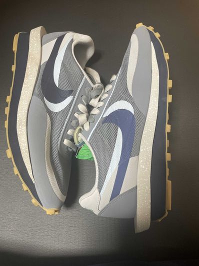 CLOT × Sacai × Nike LD Waffle "Grey Obsidian/Cool Grey"