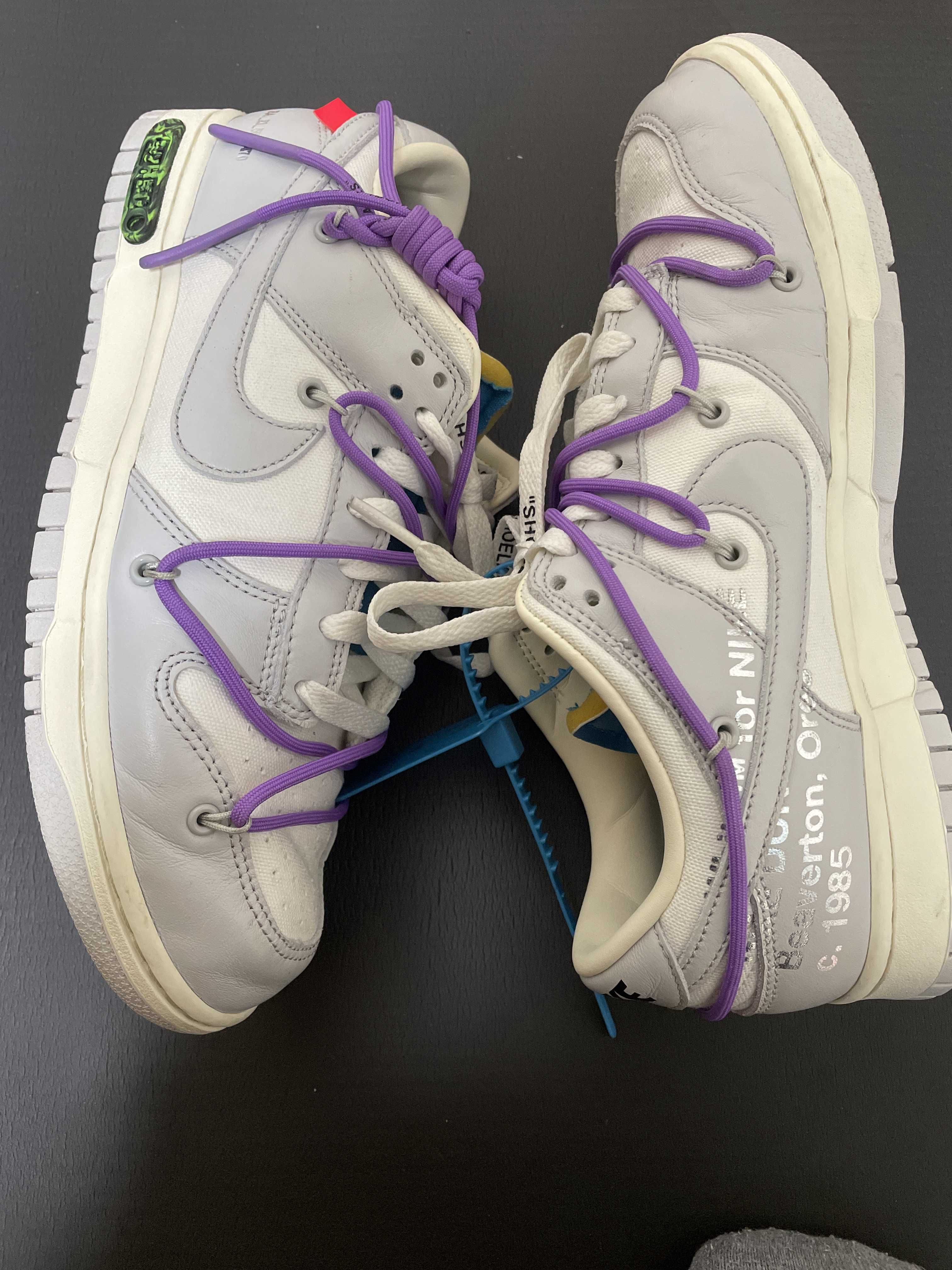 Off-White × Nike Dunk Low "Sail/Neutral Gray"