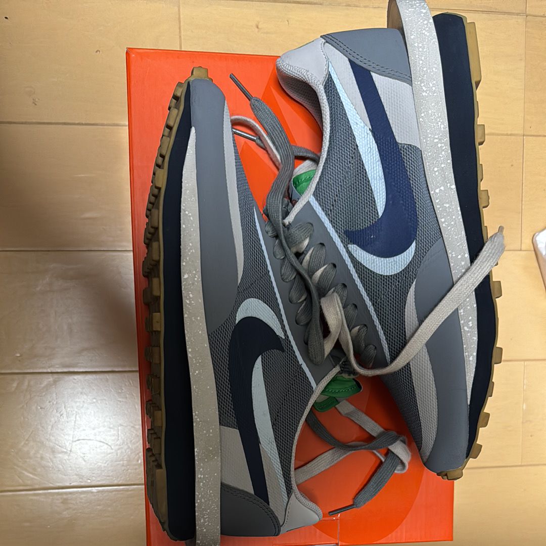 CLOT × Sacai × Nike LD Waffle "Grey Obsidian/Cool Grey"