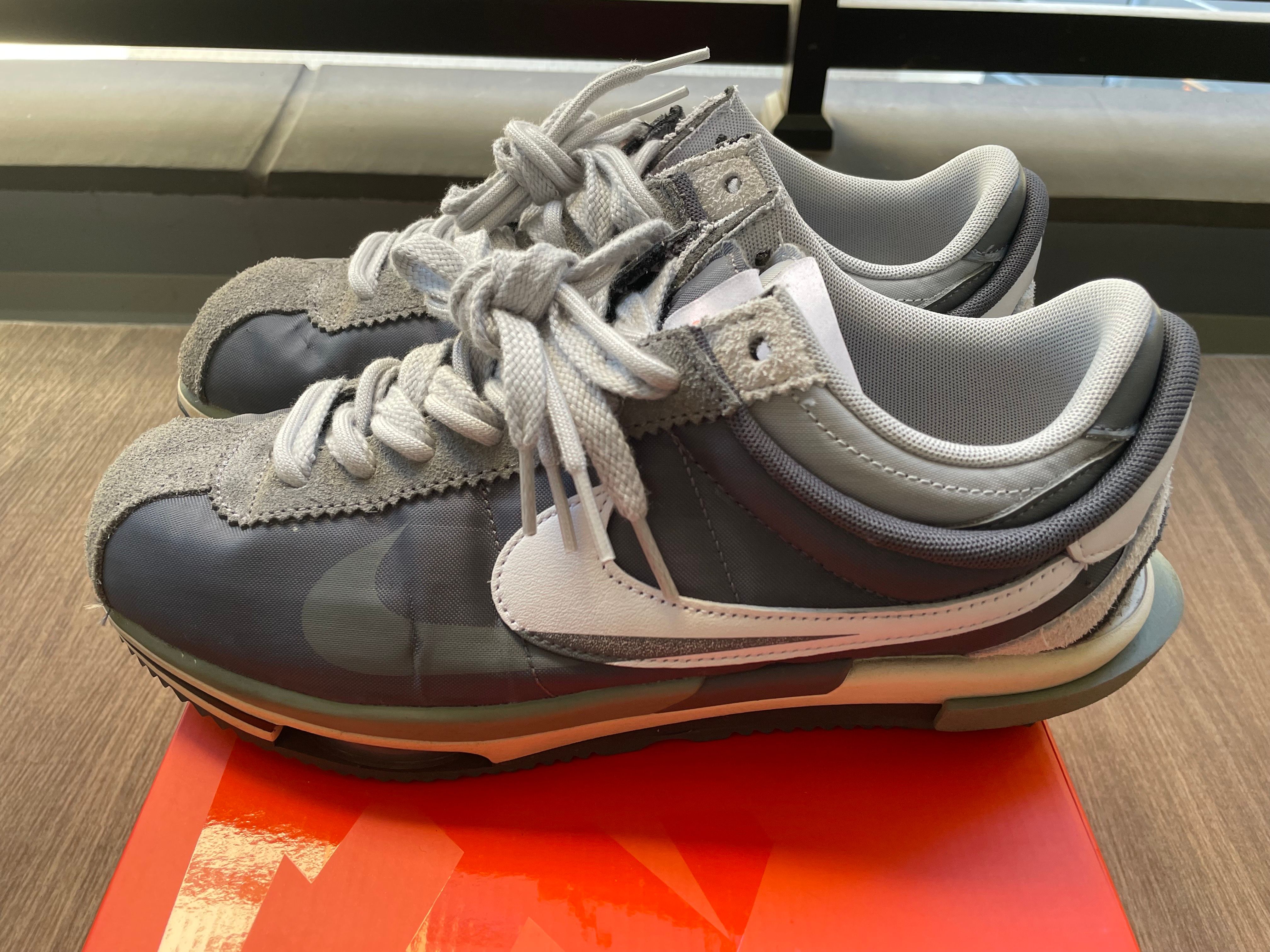 sacai × Nike Zoom Cortez "Iron Grey"