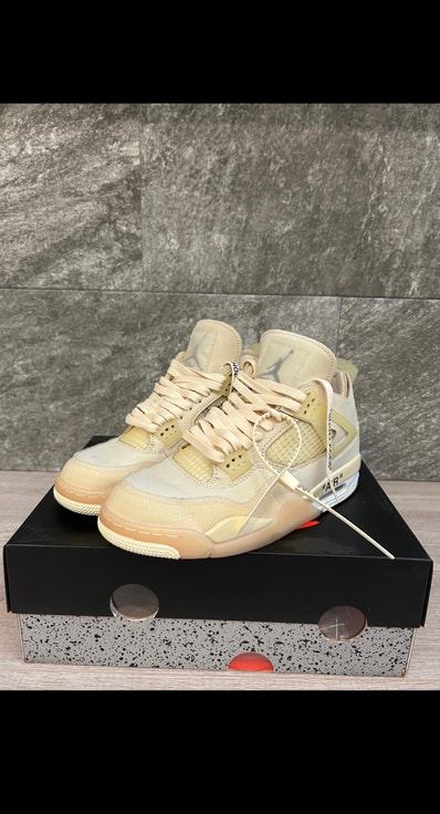 Off-White × Nike Women's Air Jordan 4 SP "Sail"