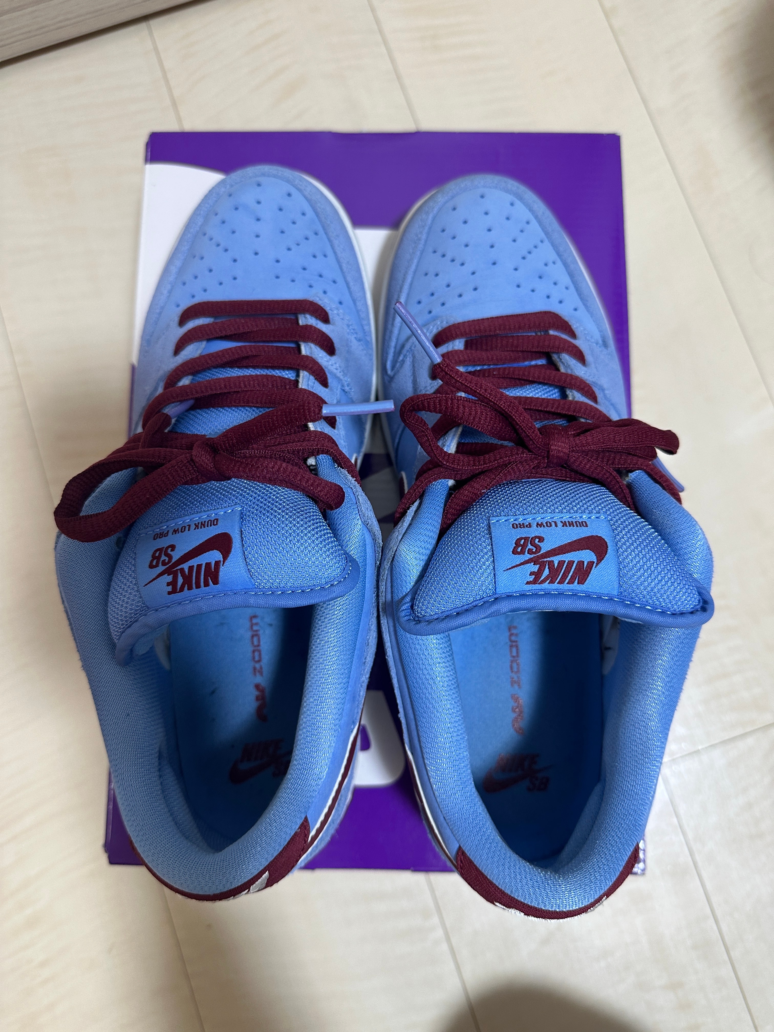 Nike SB Dunk Low Pro "Philadelphia Phillies/Valor Blue and Team Maroon"
