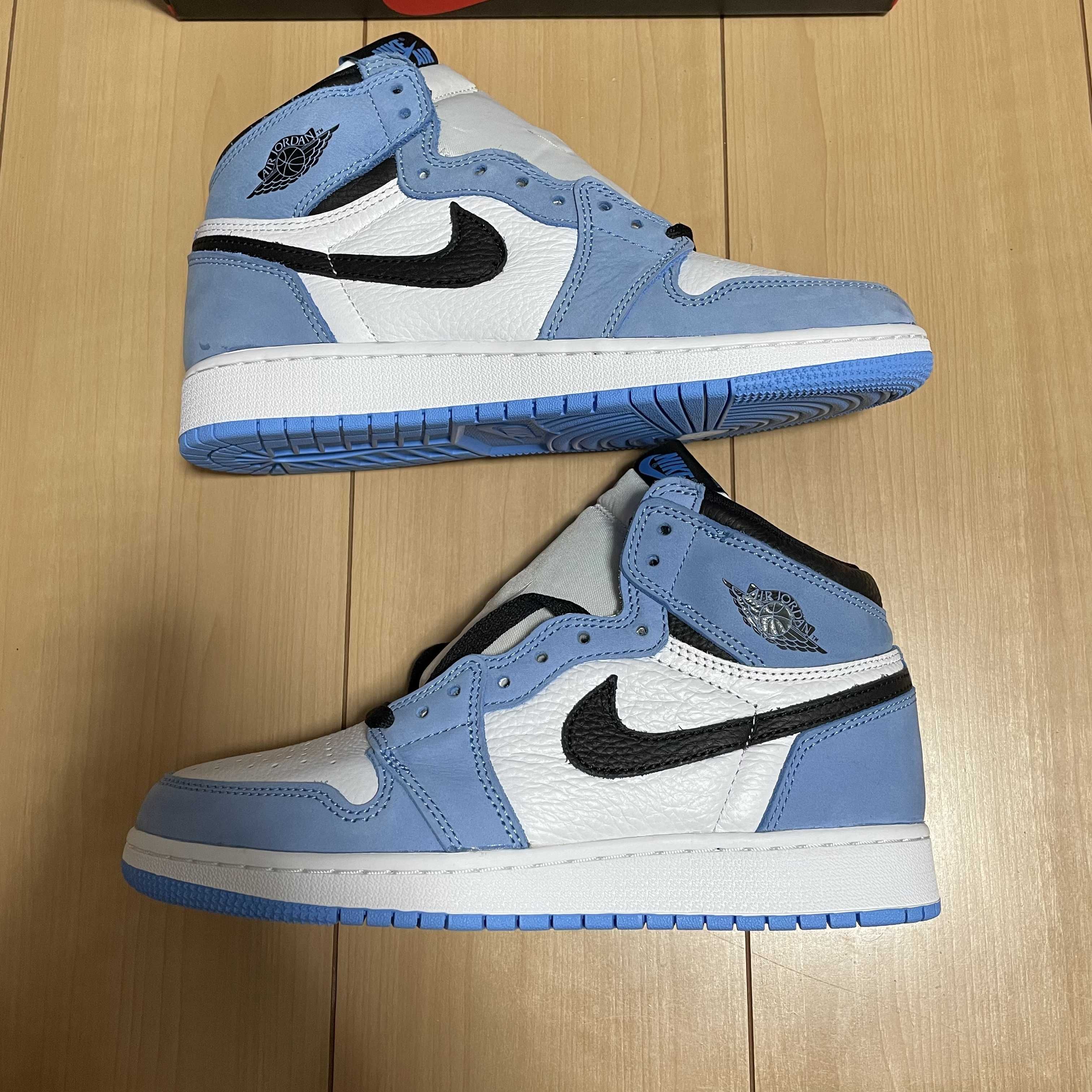 Nike GS Air Jordan 1 High "White/University Blue/Black"
