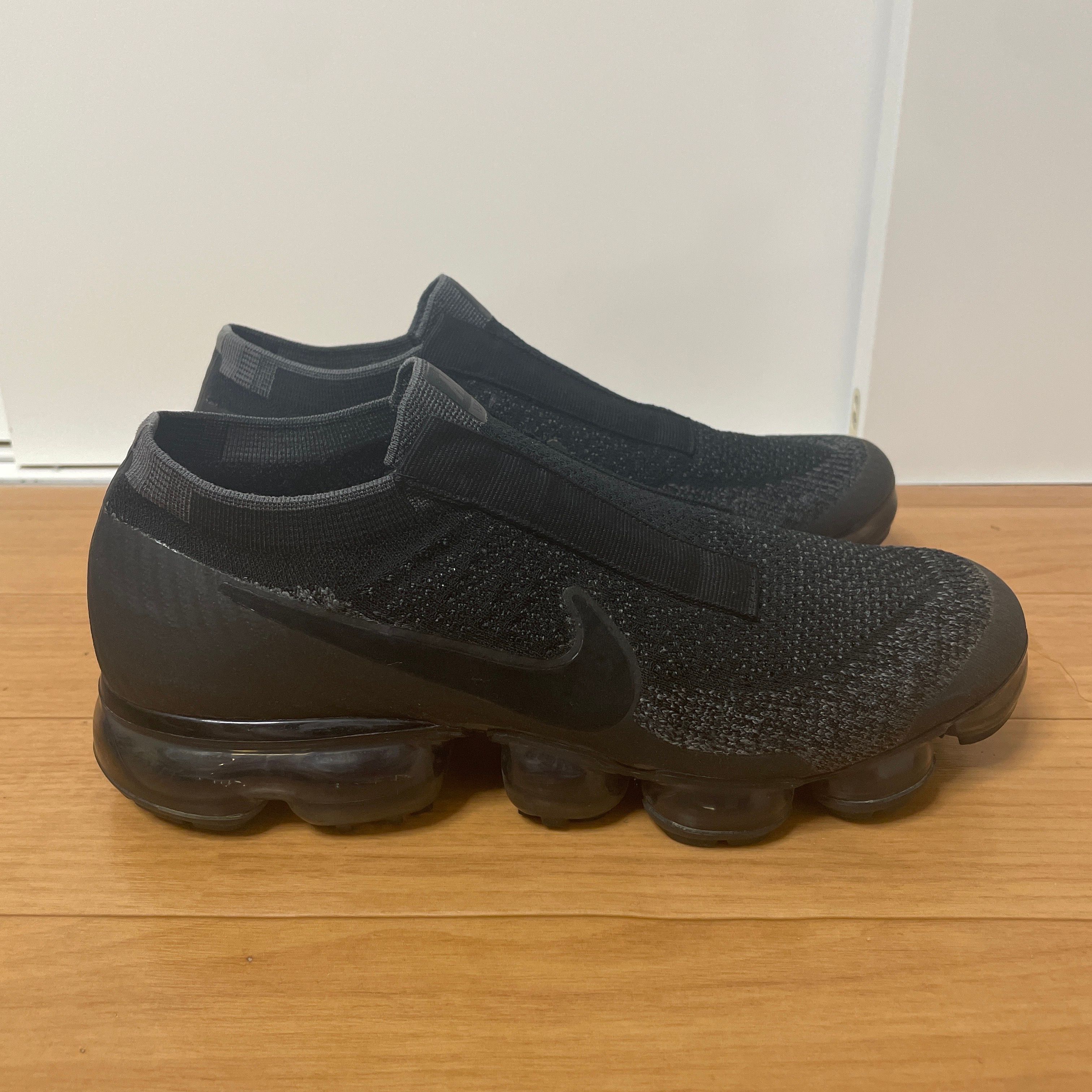 NIKE AIR VAPORMAX SE FLYKNIT LASELESS "TRIPLE BLACK"
