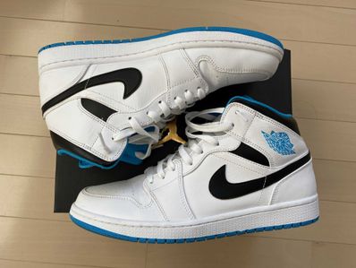 Nike Air Jordan 1 Mid "White/Laser blue"
