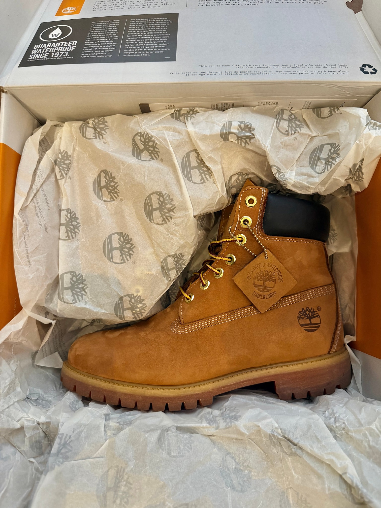 Timberland 6inch Premium Waterproof Boot "Wheat" (TB010061713/TB110061713)
