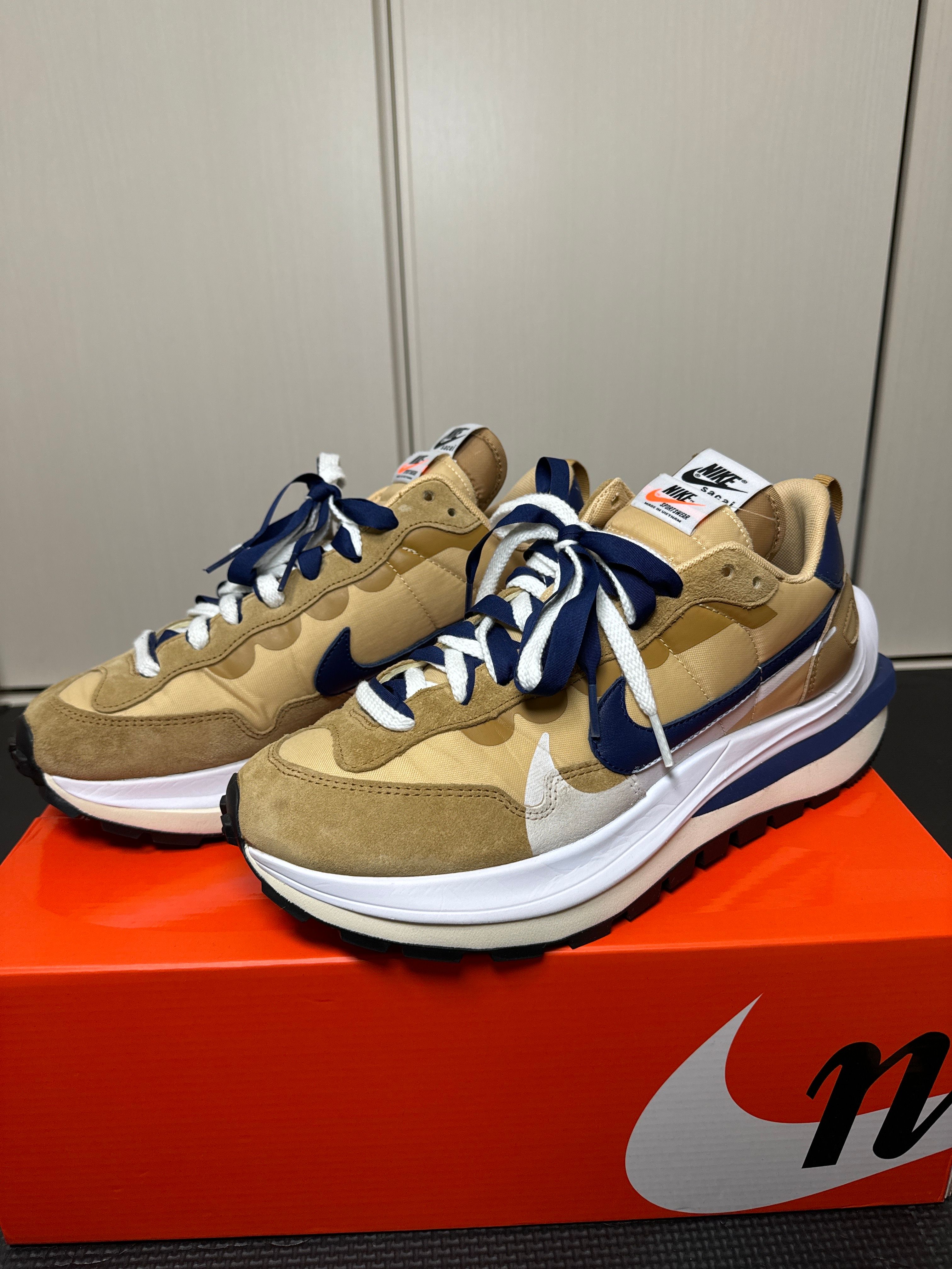 Sacai × Nike Vapor Waffle "Sesame And Blue Void"