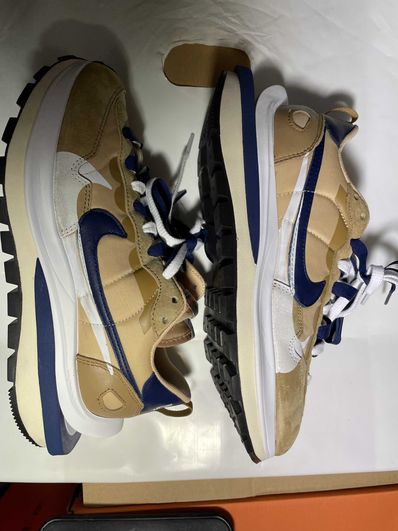 Sacai × Nike Vapor Waffle "Sesame And Blue Void"