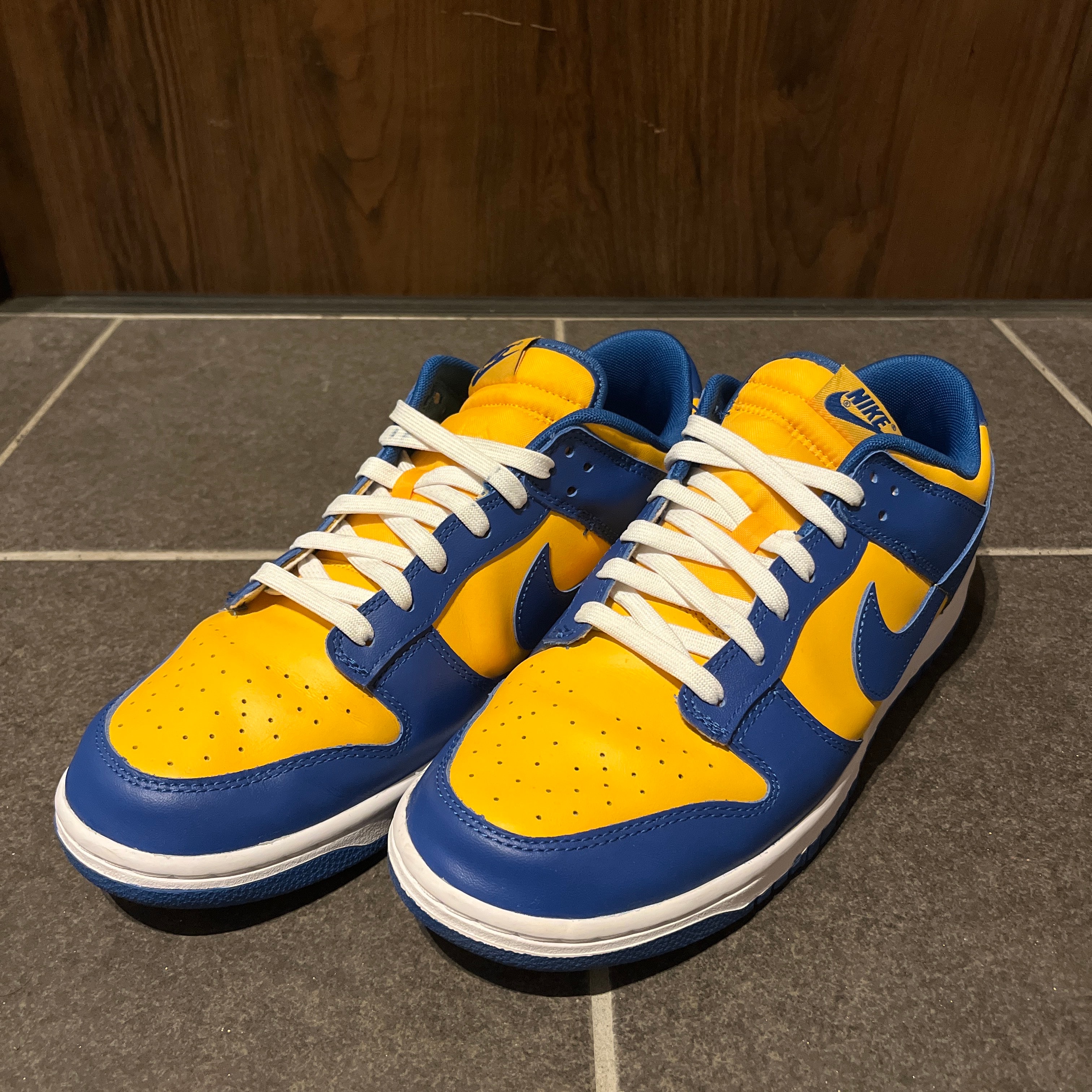 Nike Dunk Low "Blue Jay and University Gold"
