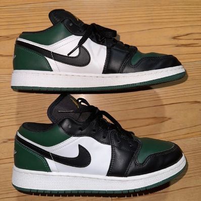 Nike GS Air Jordan 1 Low "Green Toe"