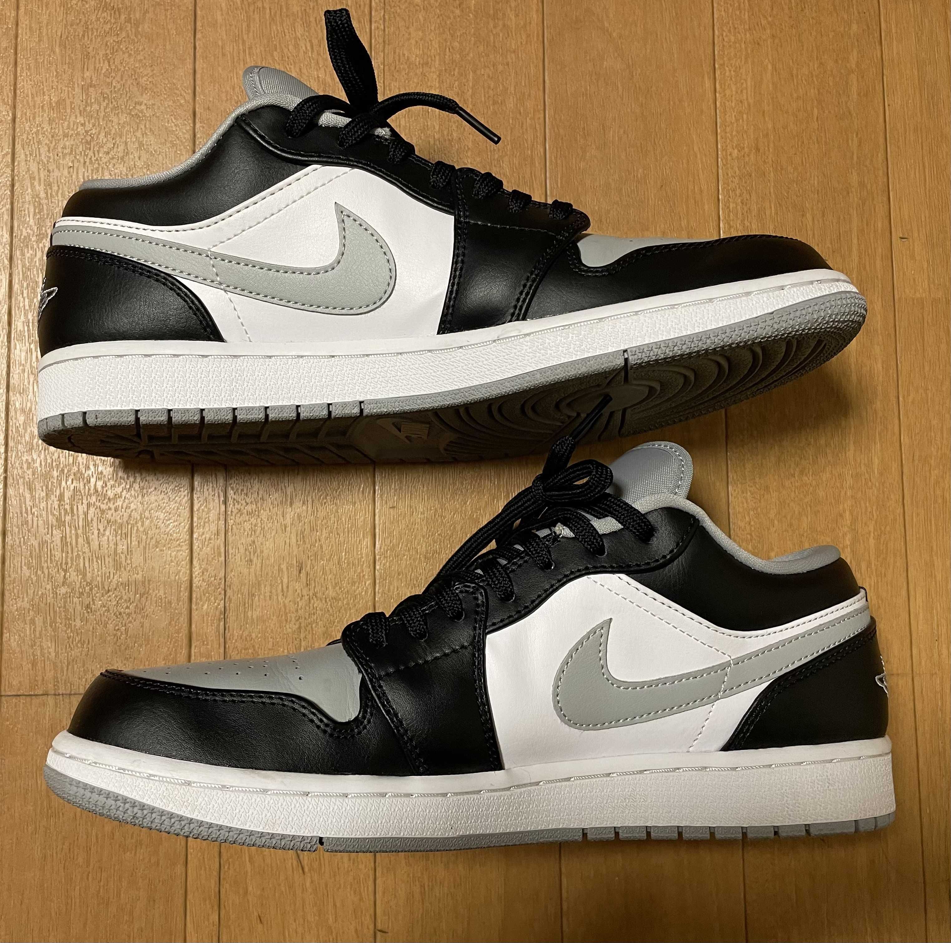 NIKE AIR JORDAN 1 LOW "BLACK/LIGHT SMOKE GREY"