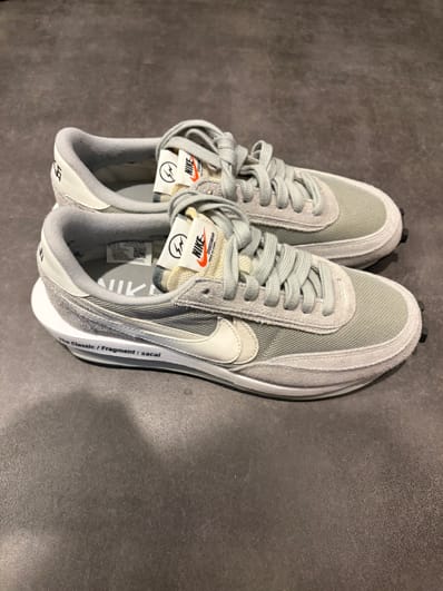 fragment design × sacai × Nike LD Waffle "Light Smoke Grey"