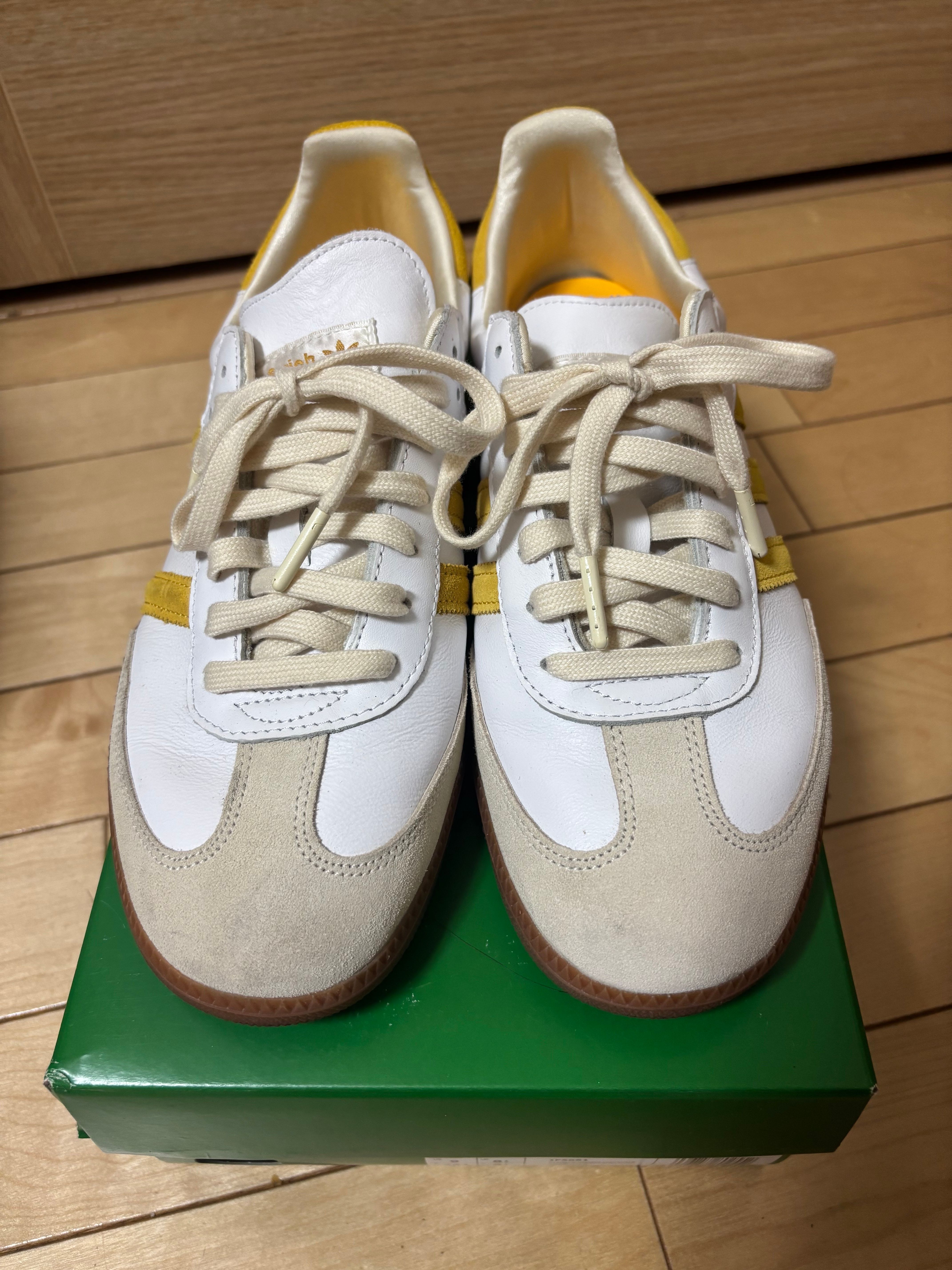 Sporty & Rich × adidas Samba OG "White/Bold Gold"