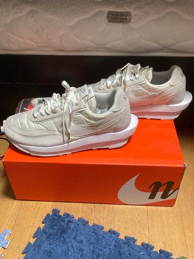 sacai × Nike LDV Waffle "Triple White"