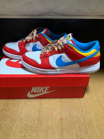 FRUiTY PEBBLESTM × Nike Dunk Low QS "Habanero Red/Dark Sulfur/Laser Blue"