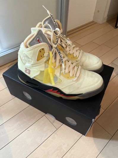 Off-White × Nike Air Jordan 5 "Sail"