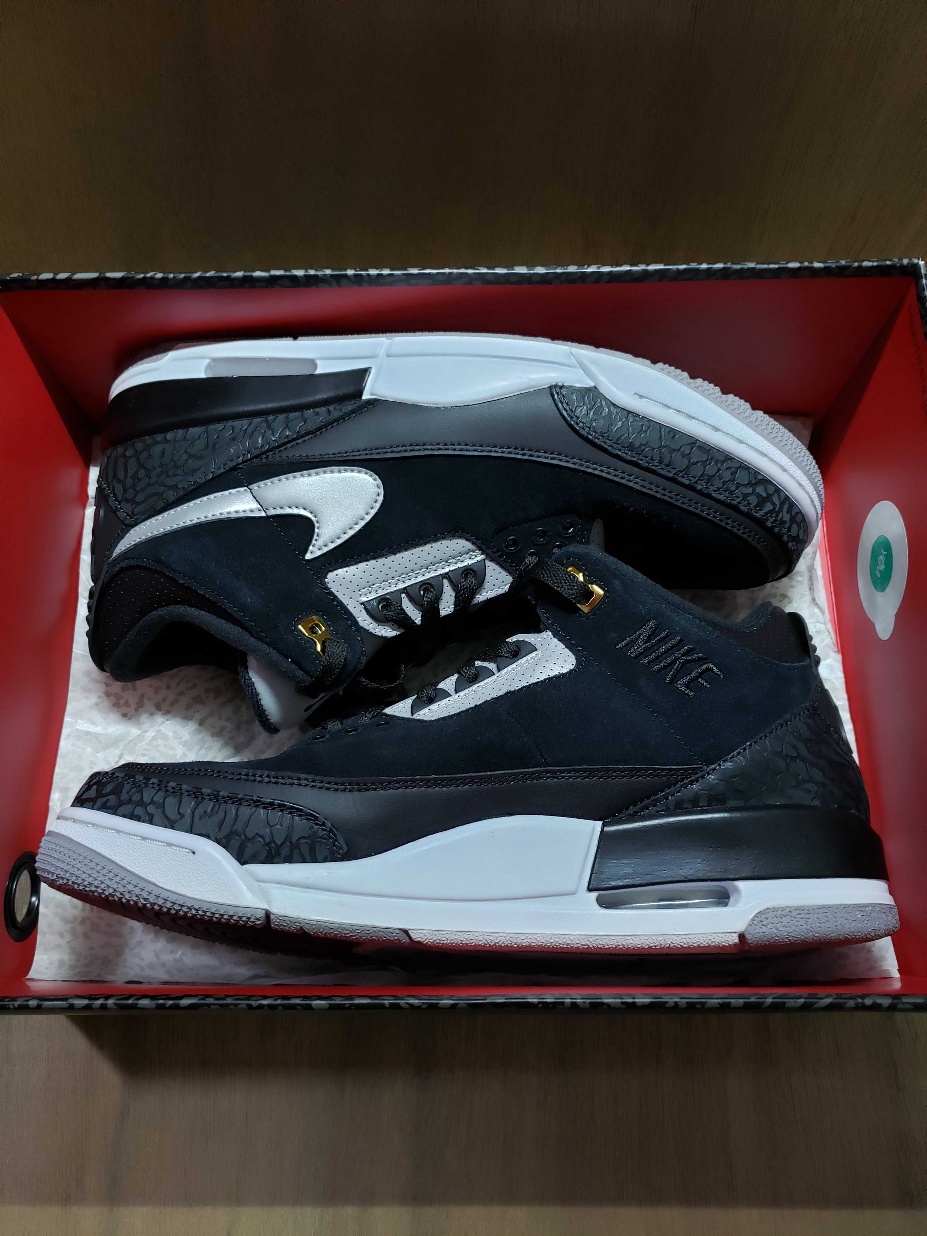 Nike Air Jordan 3 Retro Tinker "Black/Cement Grey"