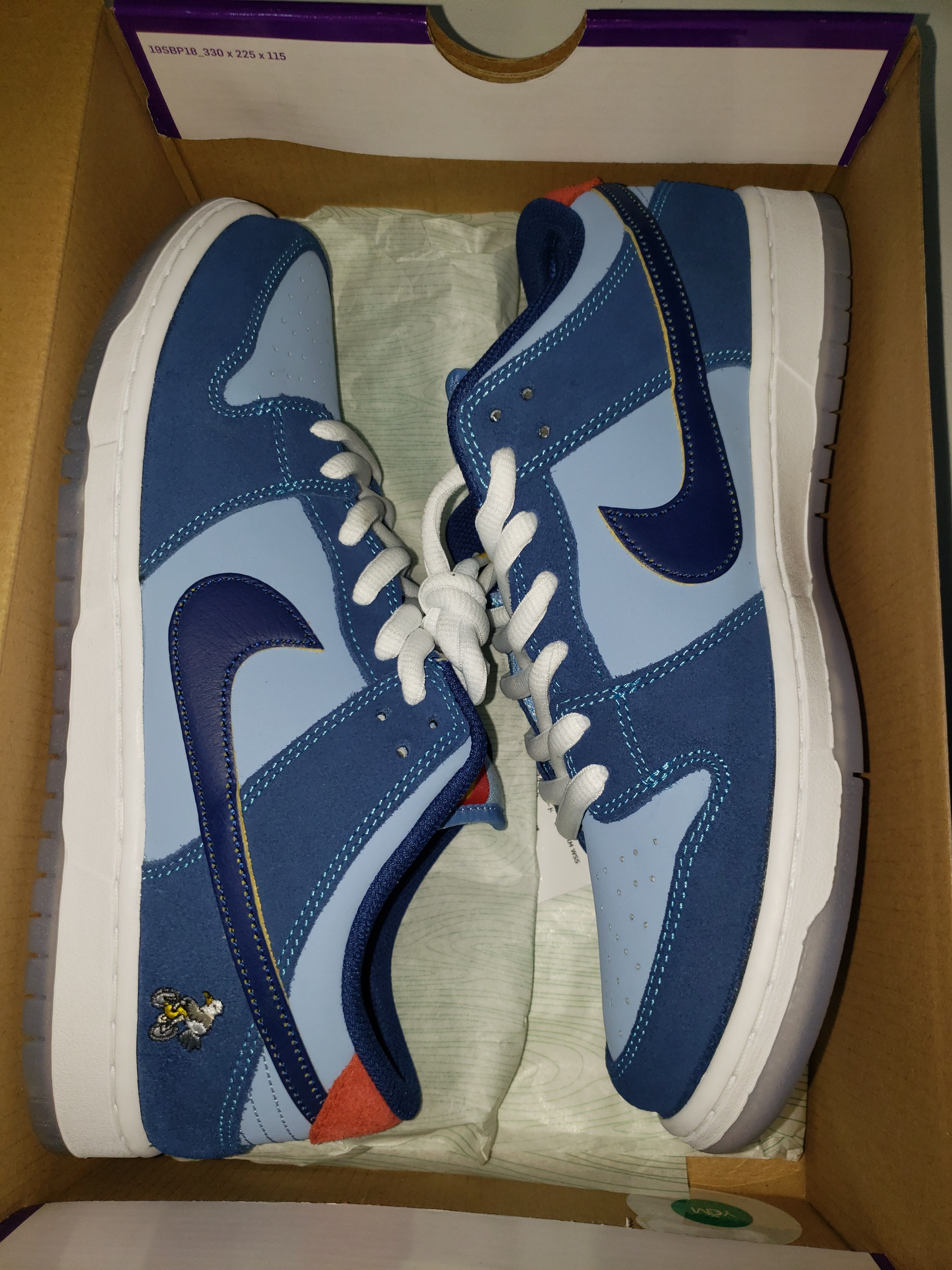 Why So Sad? × Nike SB Dunk Low "Coastal Blue/Speed Yellow-University Red"