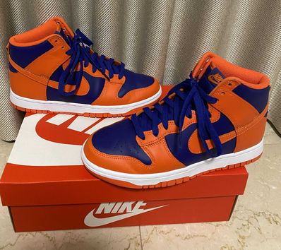 Nike Dunk High Retro "Orange and Deep Royal"