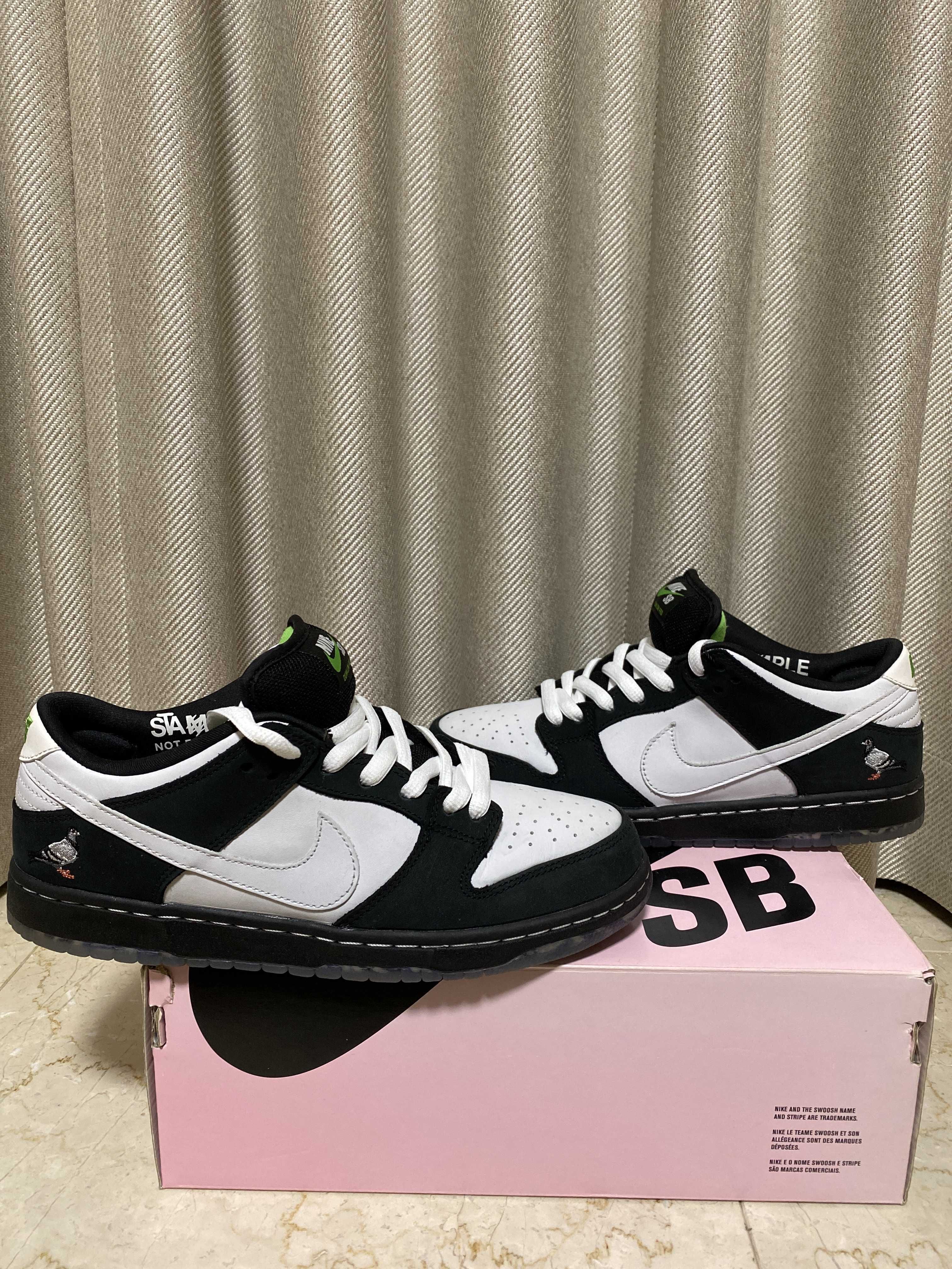 STAPLE × Nike SB Dunk Low "Pigeon Black/White"