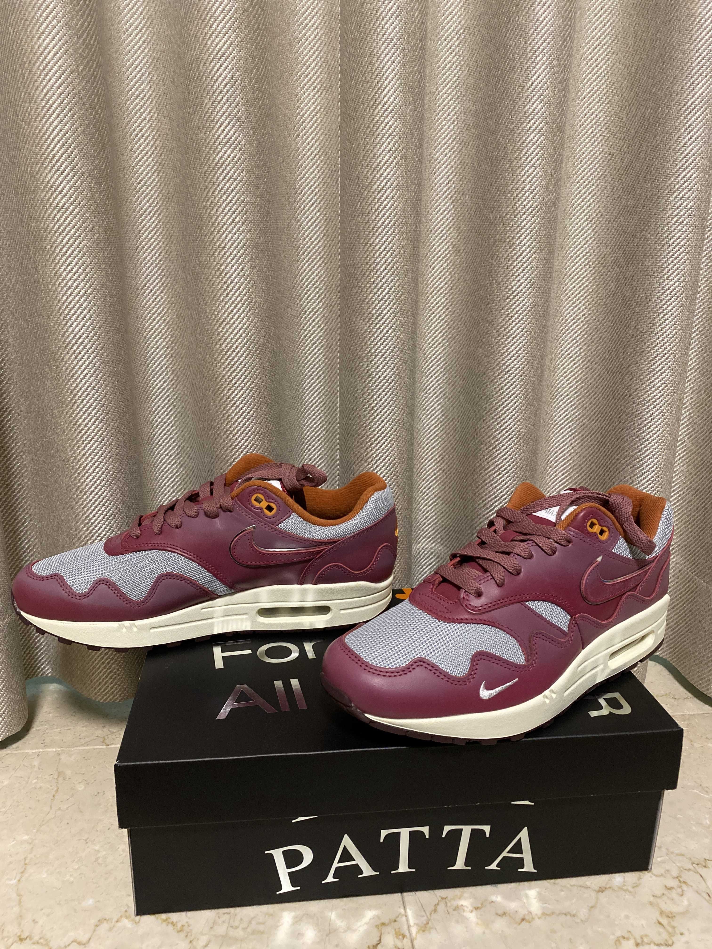Patta × Nike Air Max 1 "Night Maroon"