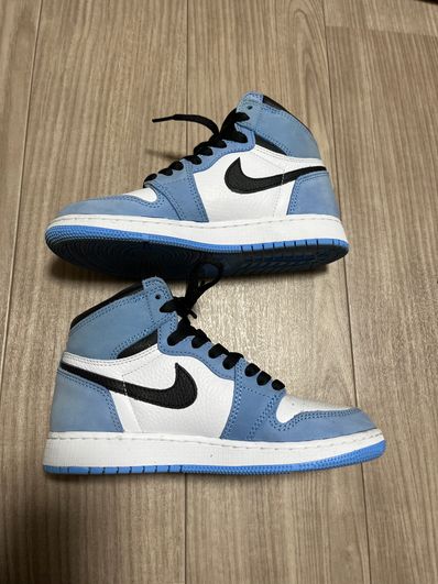 Nike GS Air Jordan 1 High "White/University Blue/Black"