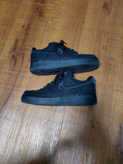 Stussy × Nike Air Force 1 Low "Triple Black"