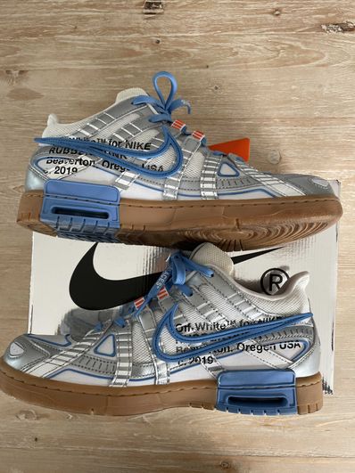 Off-White × Nike Air Rubber Dunk "White/University Blue"