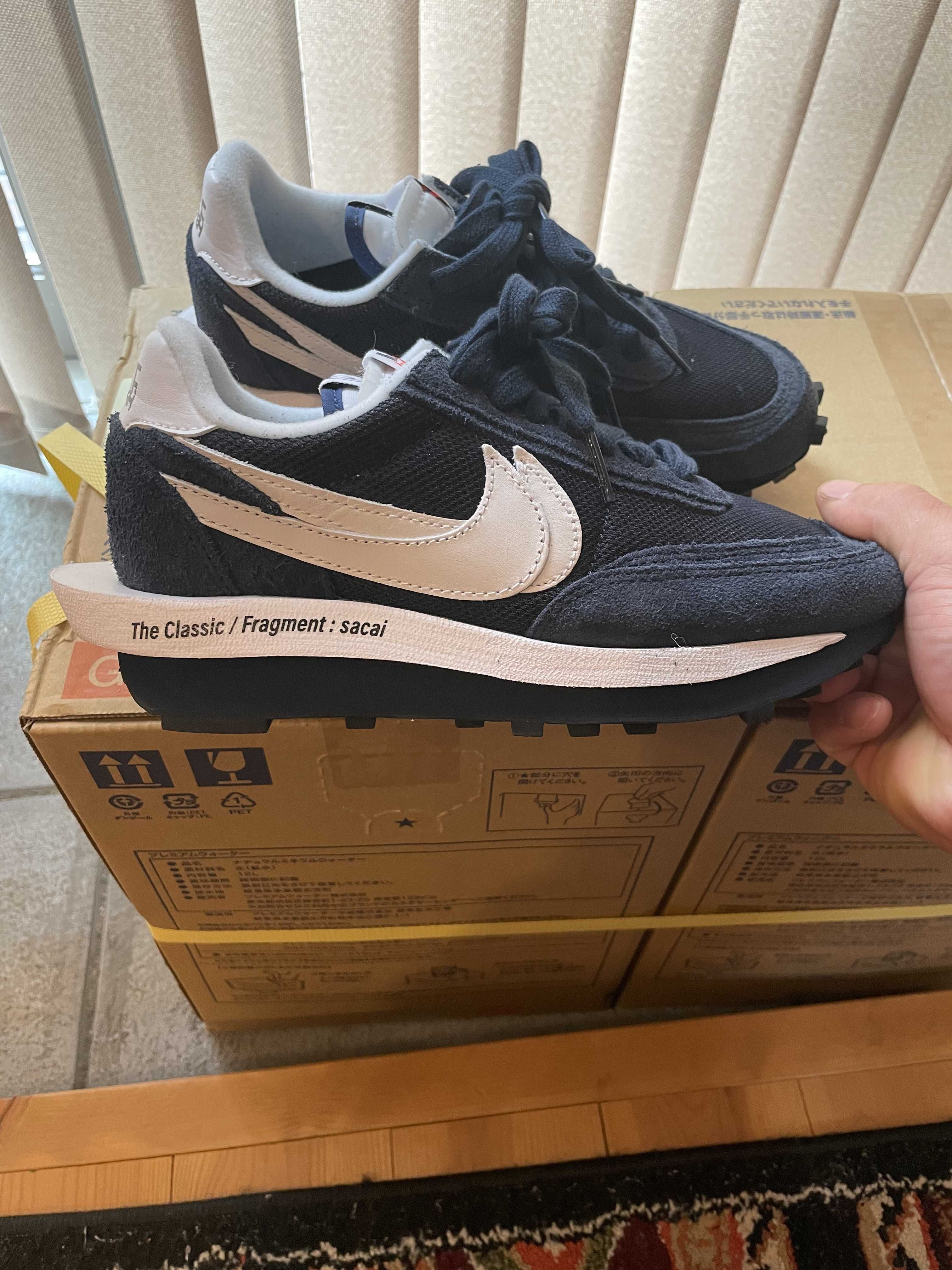 Fragment × sacai × Nike LD Waffle "Blackended Blue"