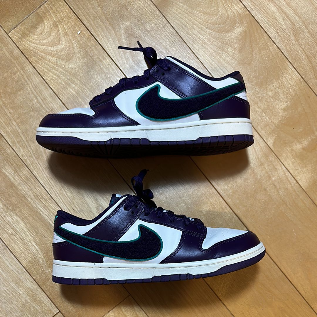 Nike Dunk Low Retro Chenille Swoosh "Grand Purple"