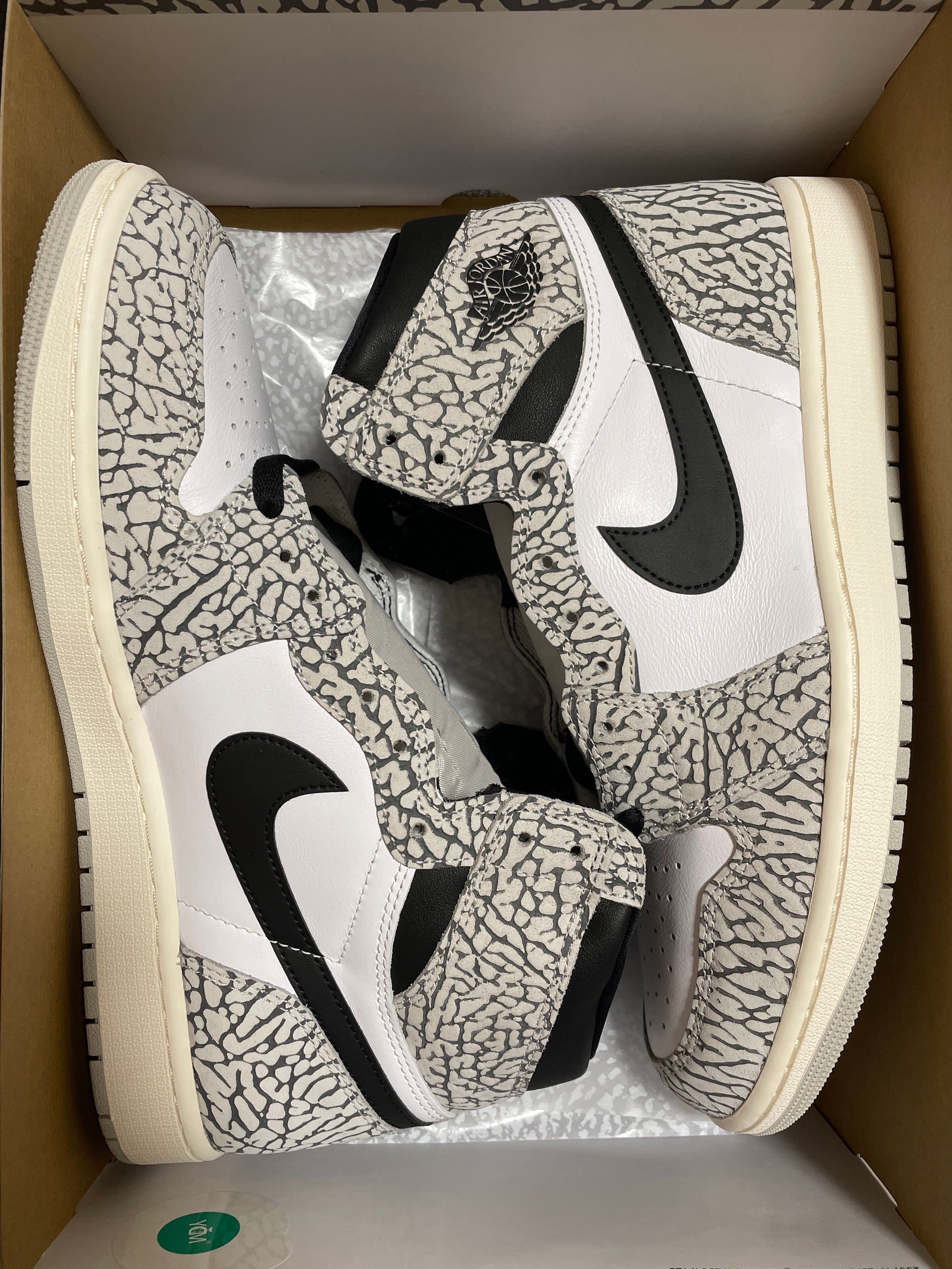 Nike Air Jordan 1 High OG "White Cement/Safari"