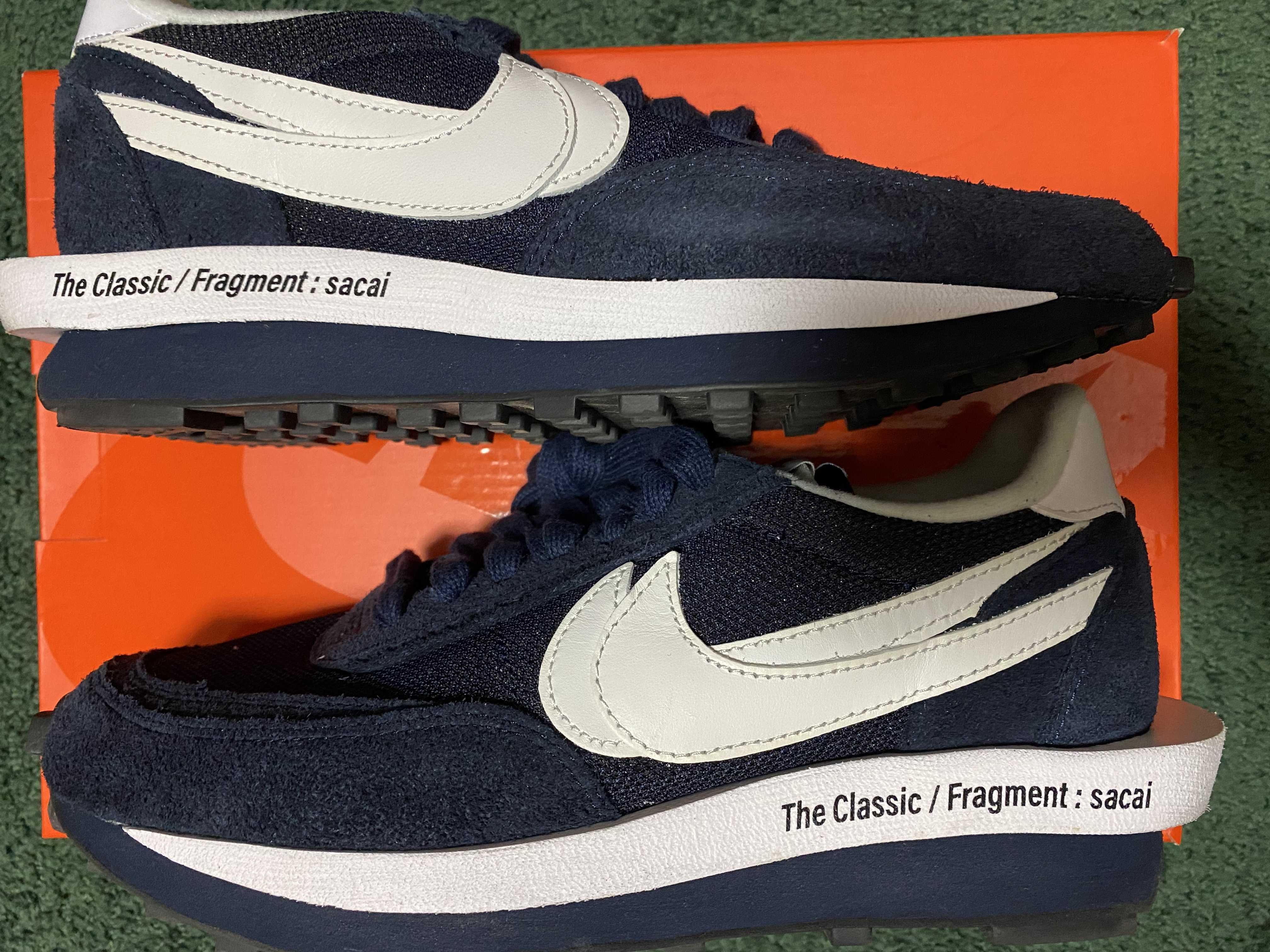 Fragment × sacai × Nike LD Waffle "Blackended Blue"