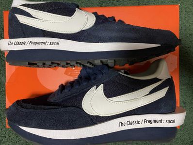 Fragment × sacai × Nike LD Waffle "Blackended Blue"