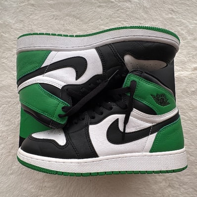Nike GS Air Jordan 1 Retro High OG "Celtics/Black and Lucky Green" (2023)