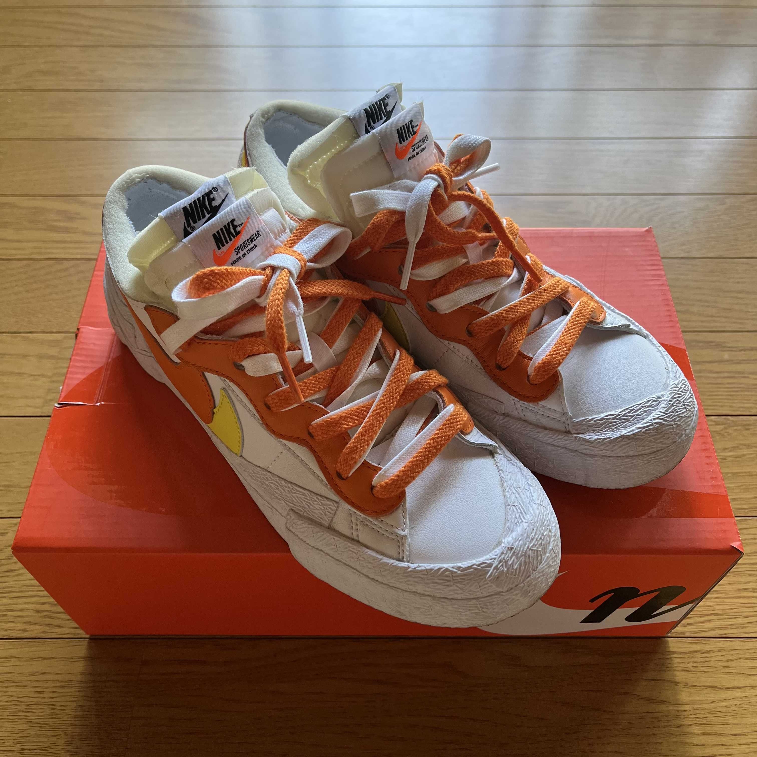 SACAI × NIKE BLAZER LOW "MAGMA ORANGE"