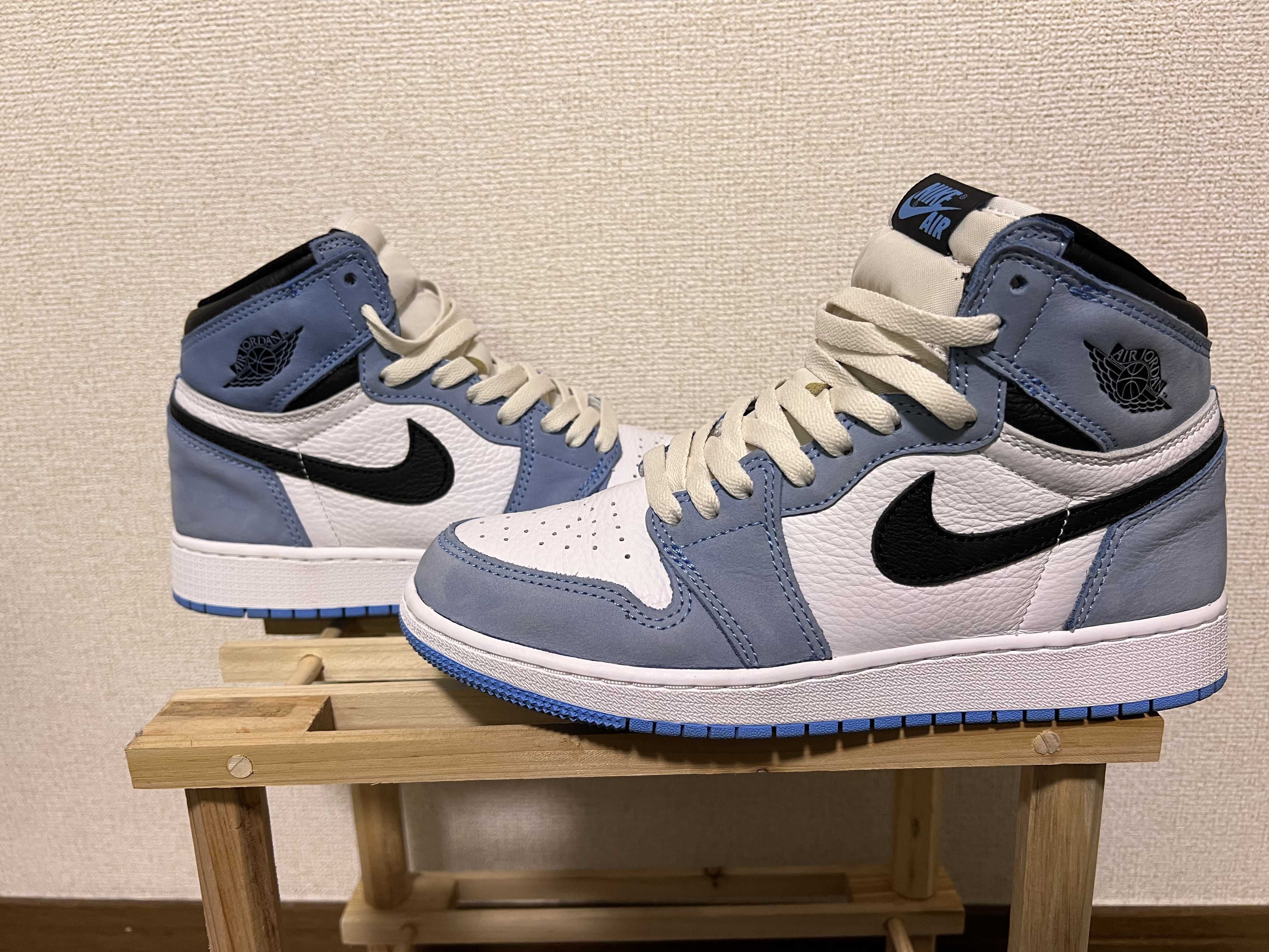 Nike GS Air Jordan 1 High "White/University Blue/Black"   