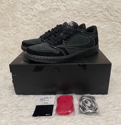 Travis Scott × Nike Air Jordan 1 Low OG SP "Black Phantom"