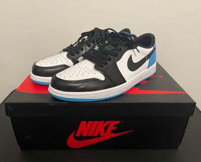 Nike Air Jordan 1 Low OG "Black and Dark Powder Blue/UNC"