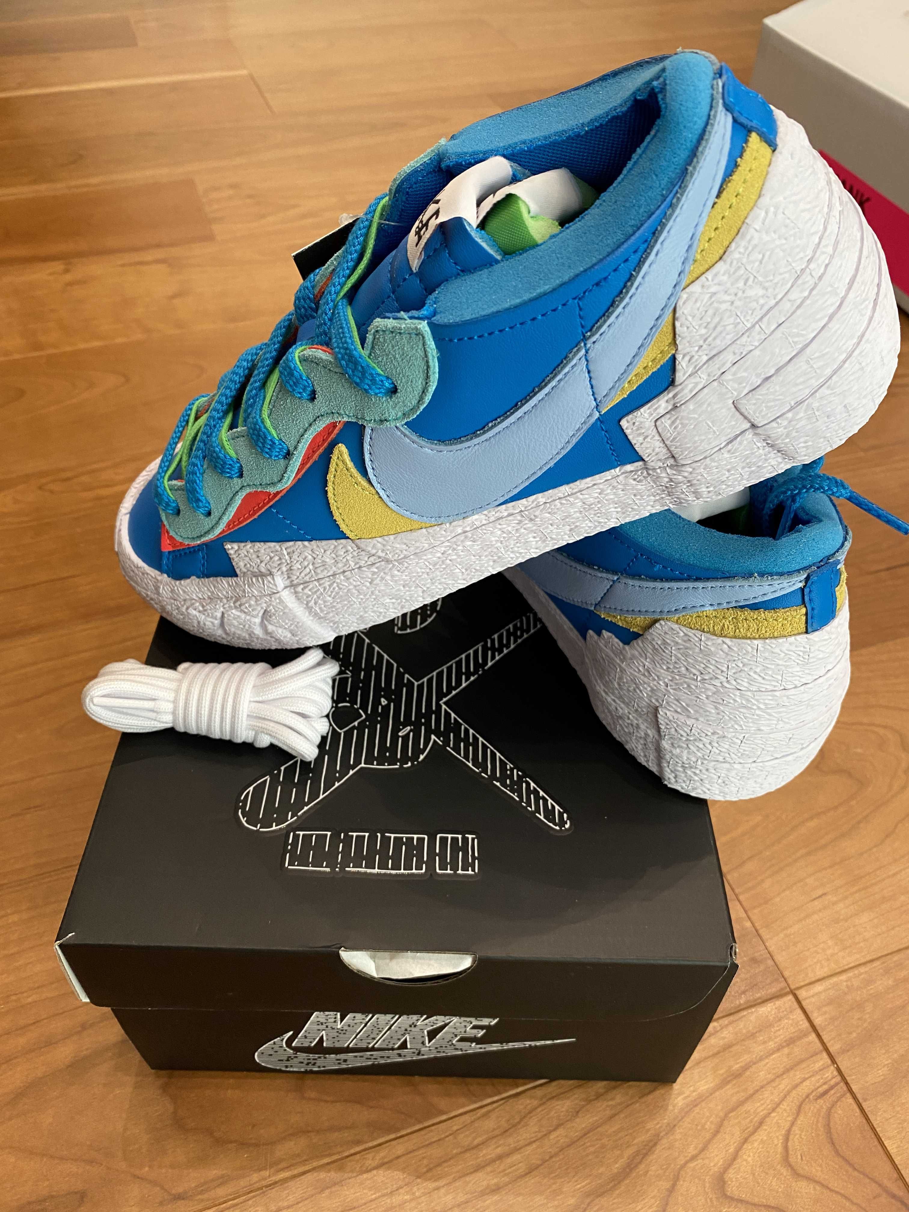 KAWS × sacai × Nike Blazer Low "Neptune Blue"