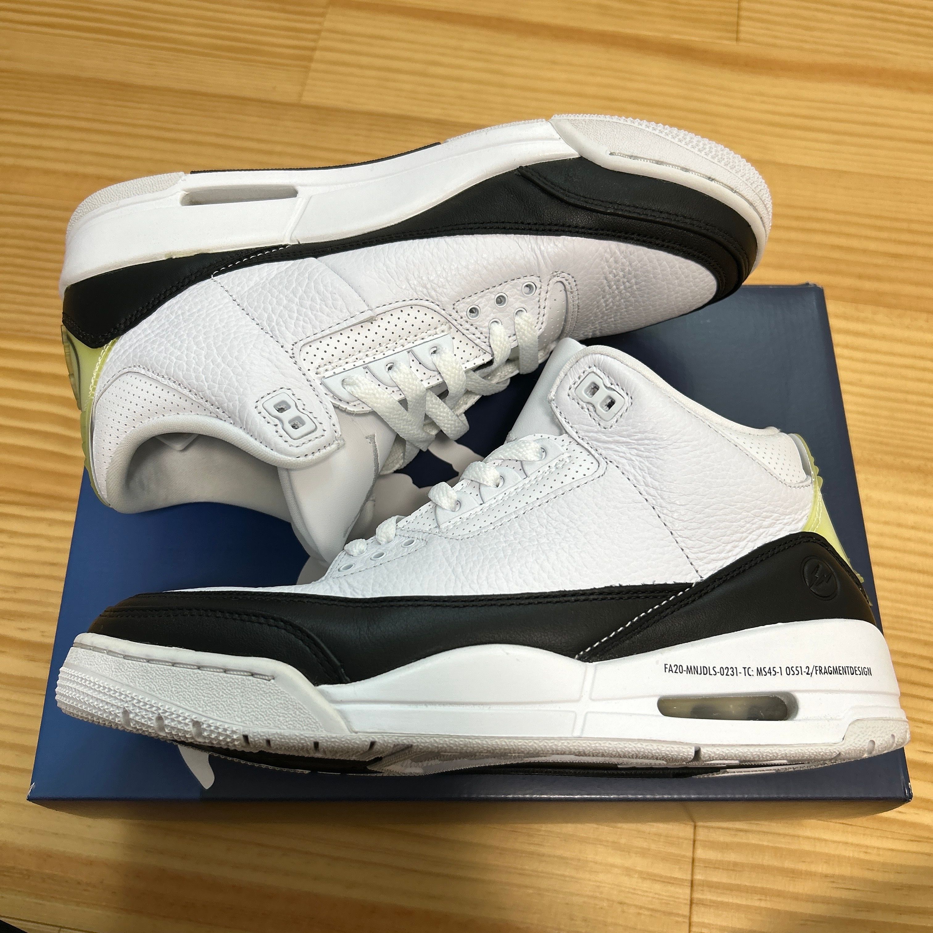Fragment × Nike Air Jordan 3 "White/Black"