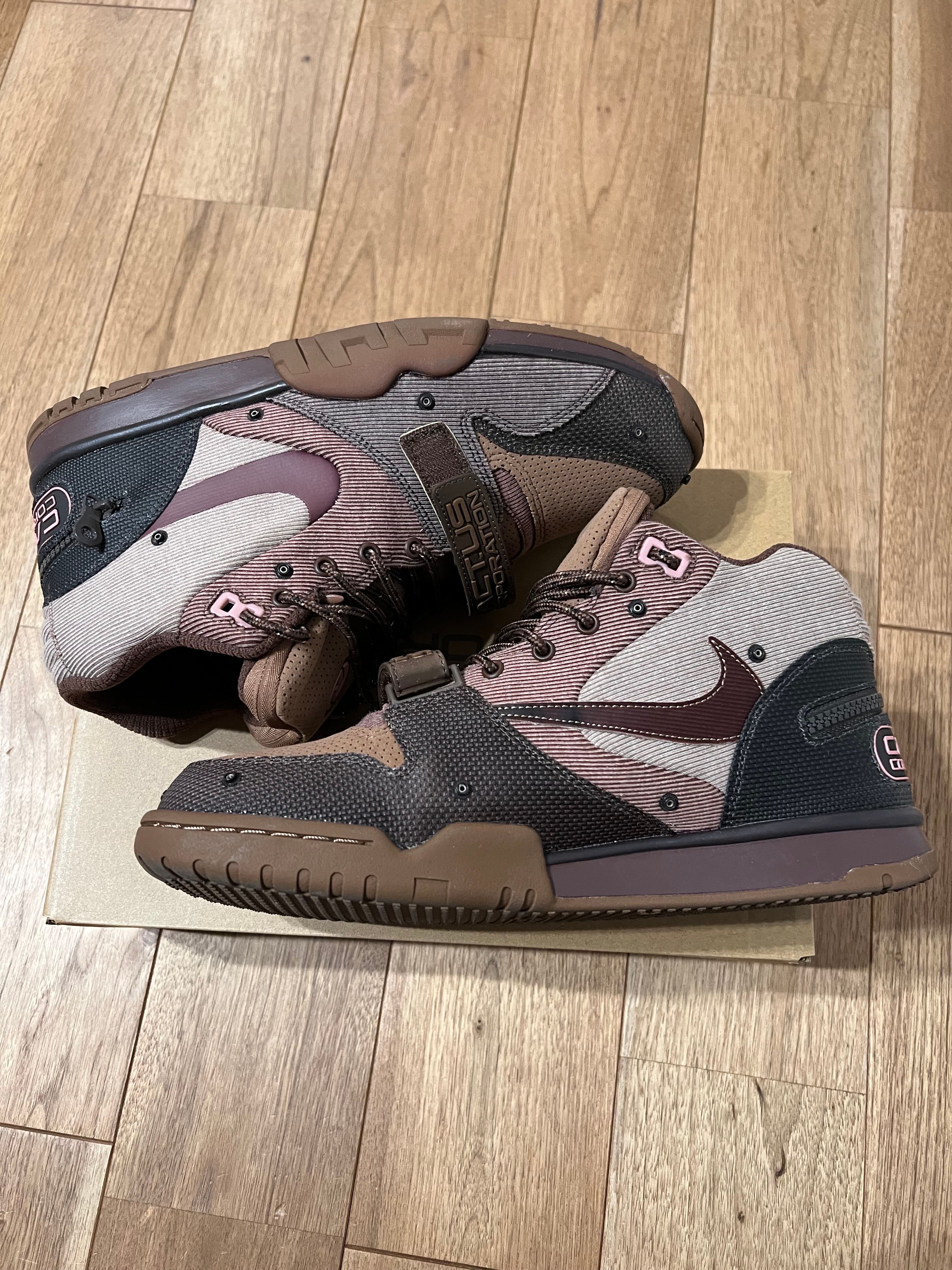 Travis Scott x Nike Air Trainer 1 SP "Archaeo Brown and Rust Pink"